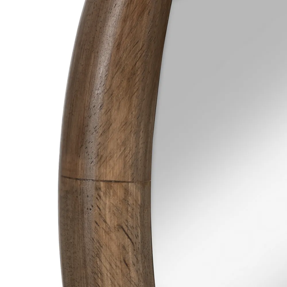 Oglinda perete Asimetric, lemn maro - creativdeco.ro [3]