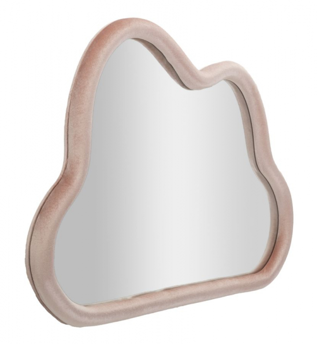 Oglinda perete Cloud, catifea roz [3]