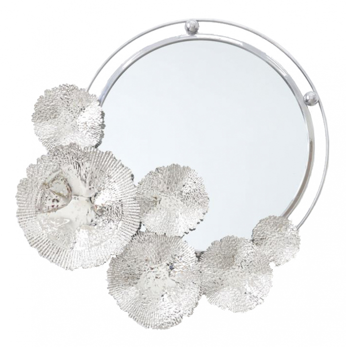 Oglinda rotunda decorativa | Design floral | CreativDeco [1]