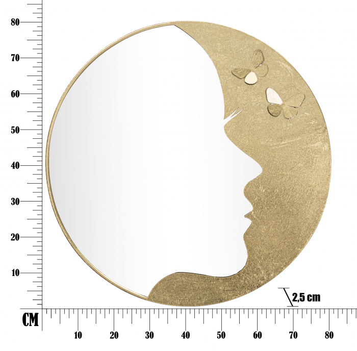 Oglinda perete Lady Luxy, auriu - CreativDeco.ro [4]