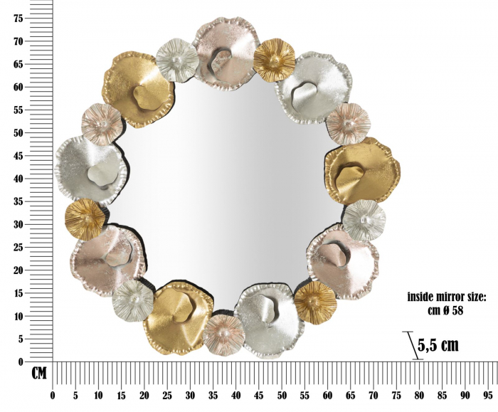 Oglinda perete Mixy, fier MDF creativdeco [6]