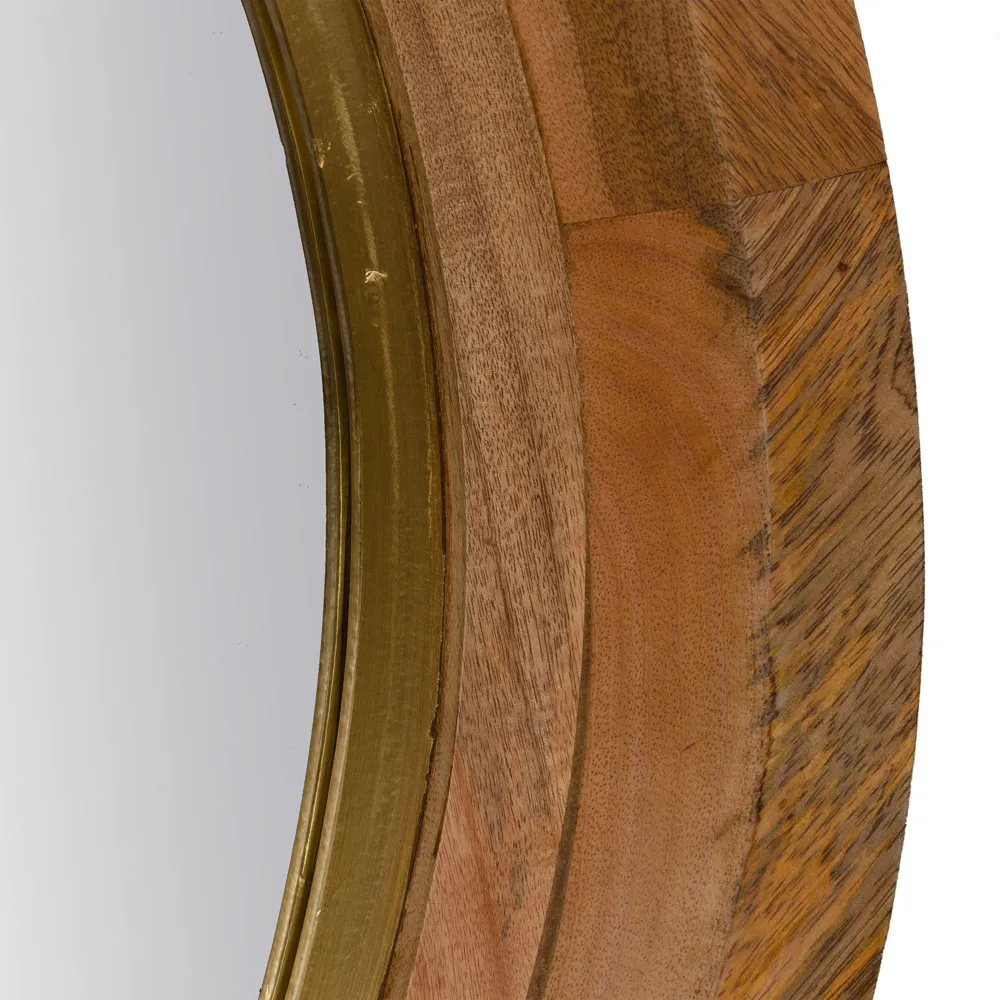 Oglinda Perete Natural, Lemn Mango - creativdeco.ro [4]