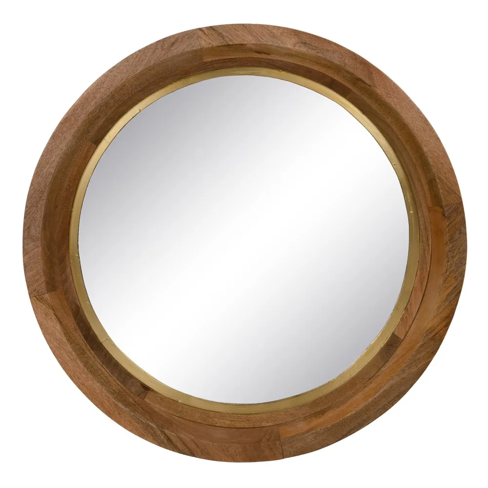 Oglinda Perete Natural, Lemn Mango - creativdeco.ro [1]