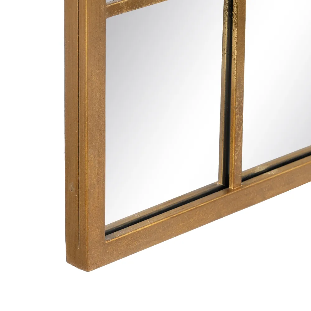 Oglinda perete Portal, metal auriu - creativdeco.ro [8]