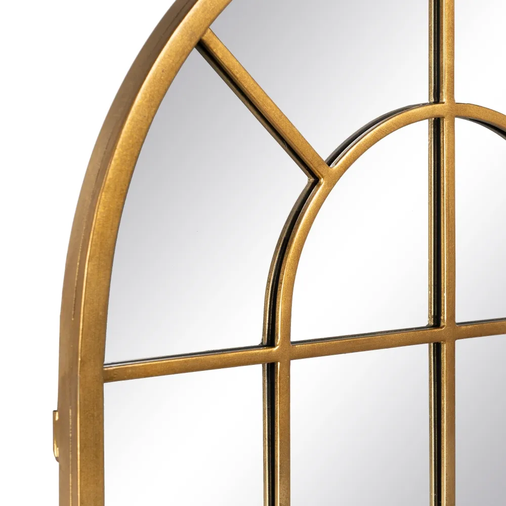 Oglinda perete Portal, metal auriu - creativdeco.ro [4]