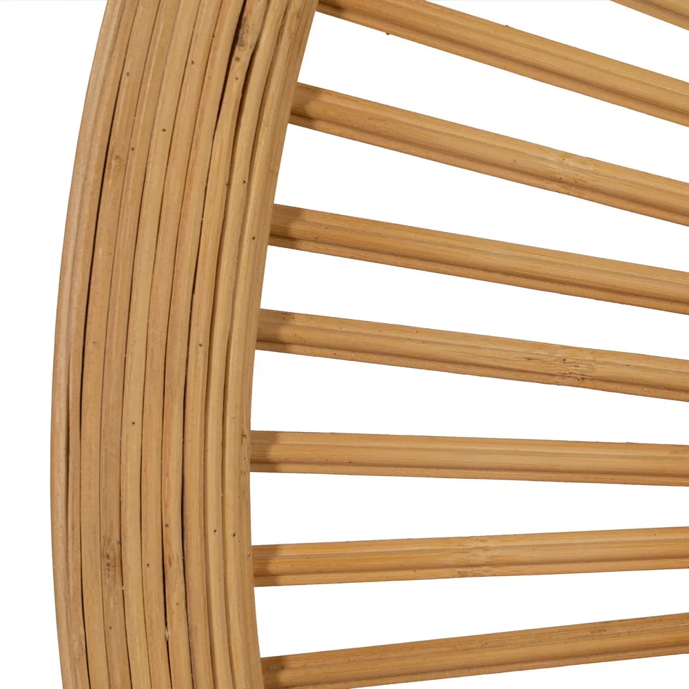 Oglinda perete rotunda Bamboo, bambus natural [4]
