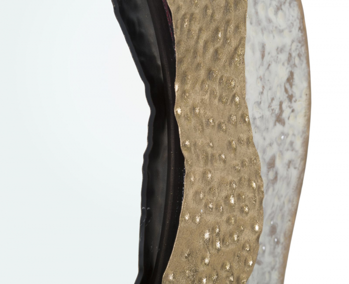 Oglinda perete Shai Light, metal, auriu alb - CreativDeco.ro [5]