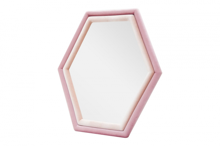 Oglinda perete Tony, catifea roz - creativdeco.ro [3]