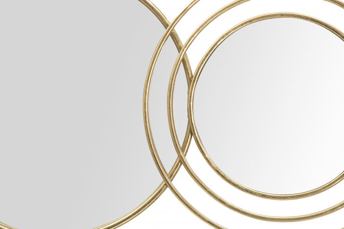 Oglinda perete Triply Round, auriu - CreativDeco.ro [3]