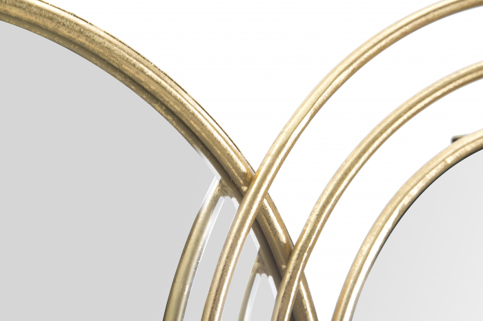 Oglinda perete Triply Round, auriu - CreativDeco.ro [4]