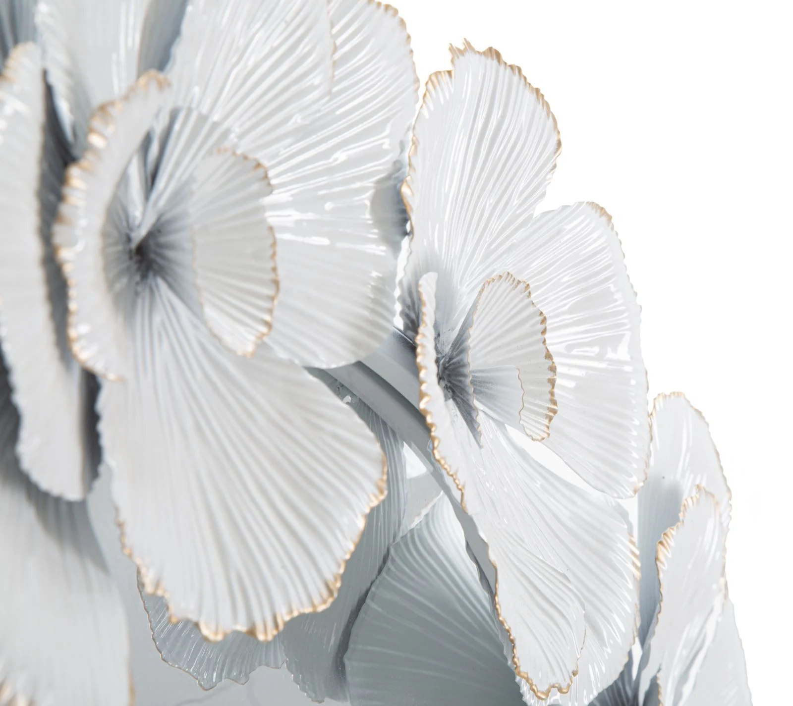 Oglinda perete White Flower, metal alb - CreativDeco.ro [3]