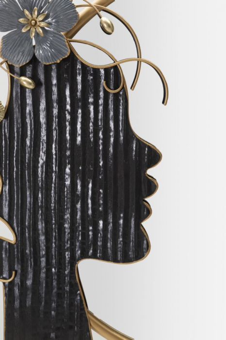 Oglinda perete Woman, metal, auriu/negru [5]