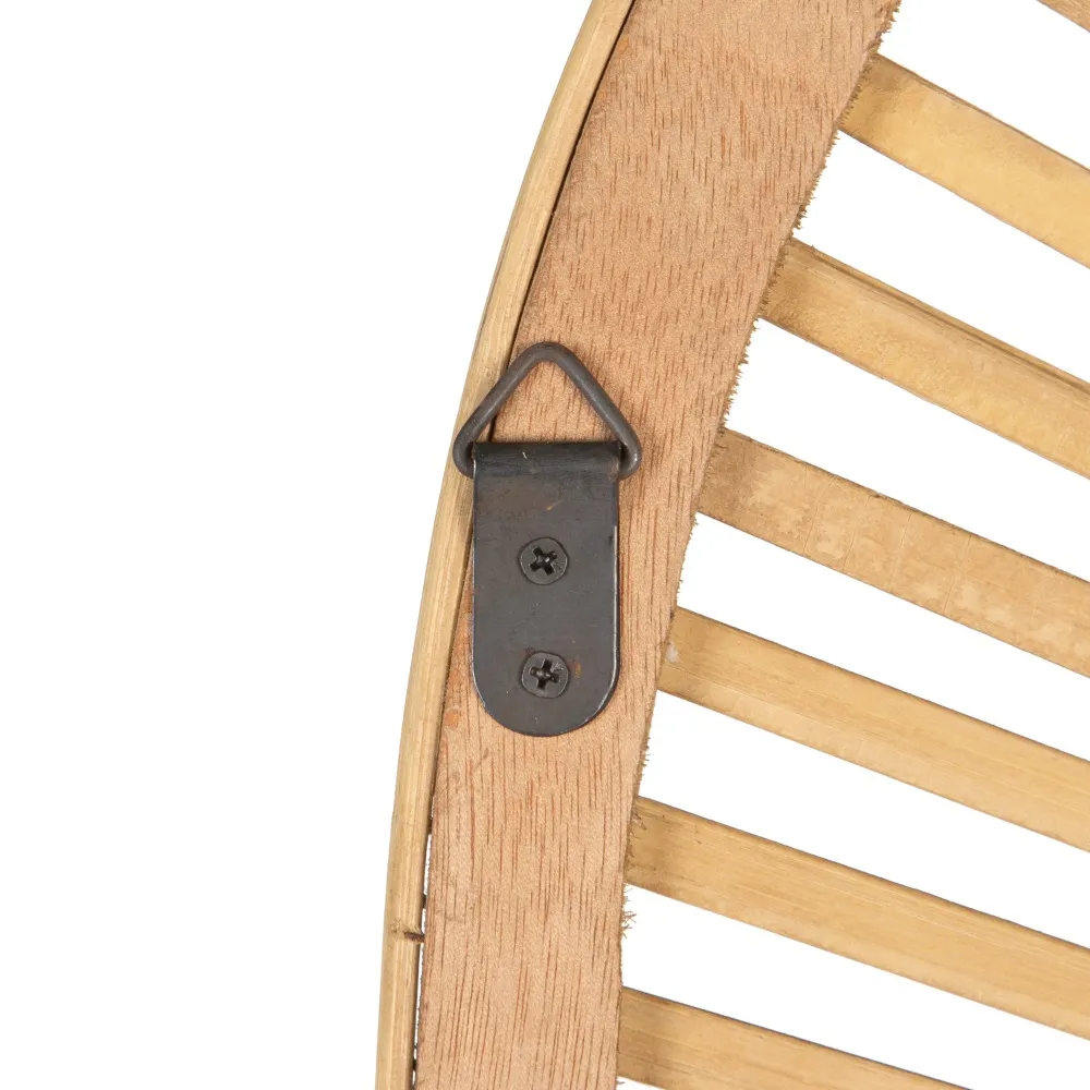 Oglinda Ratan Natural cu Raft din Bambus - creativdeco.ro [6]