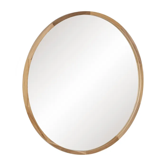Oglinda rotunda mare rama lemn rustica|Oglinzi elegante si mari [2]