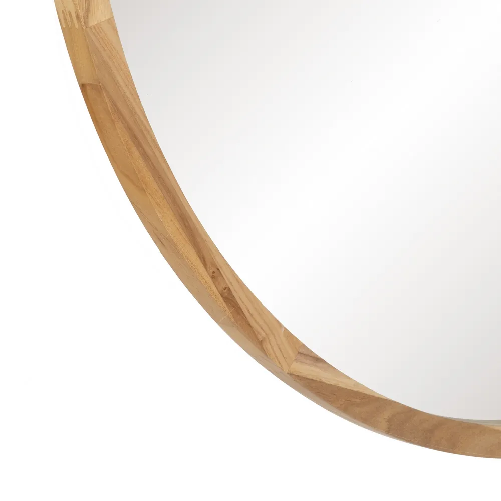 Oglinda rotunda mare rama lemn rustica|Oglinzi elegante si mari [5]