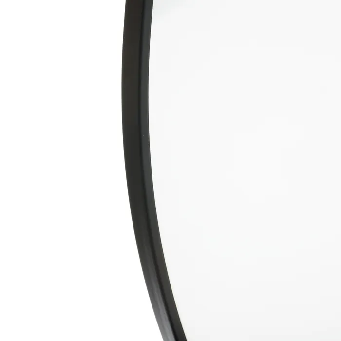 oglinda rotunda cu raft metal negru CreativDeco [3]
