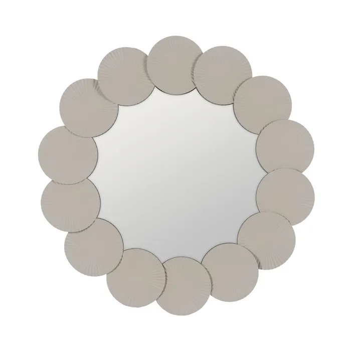 Oglinda rotunda rama alba creativa|Oglinzi moderne si elegante [1]