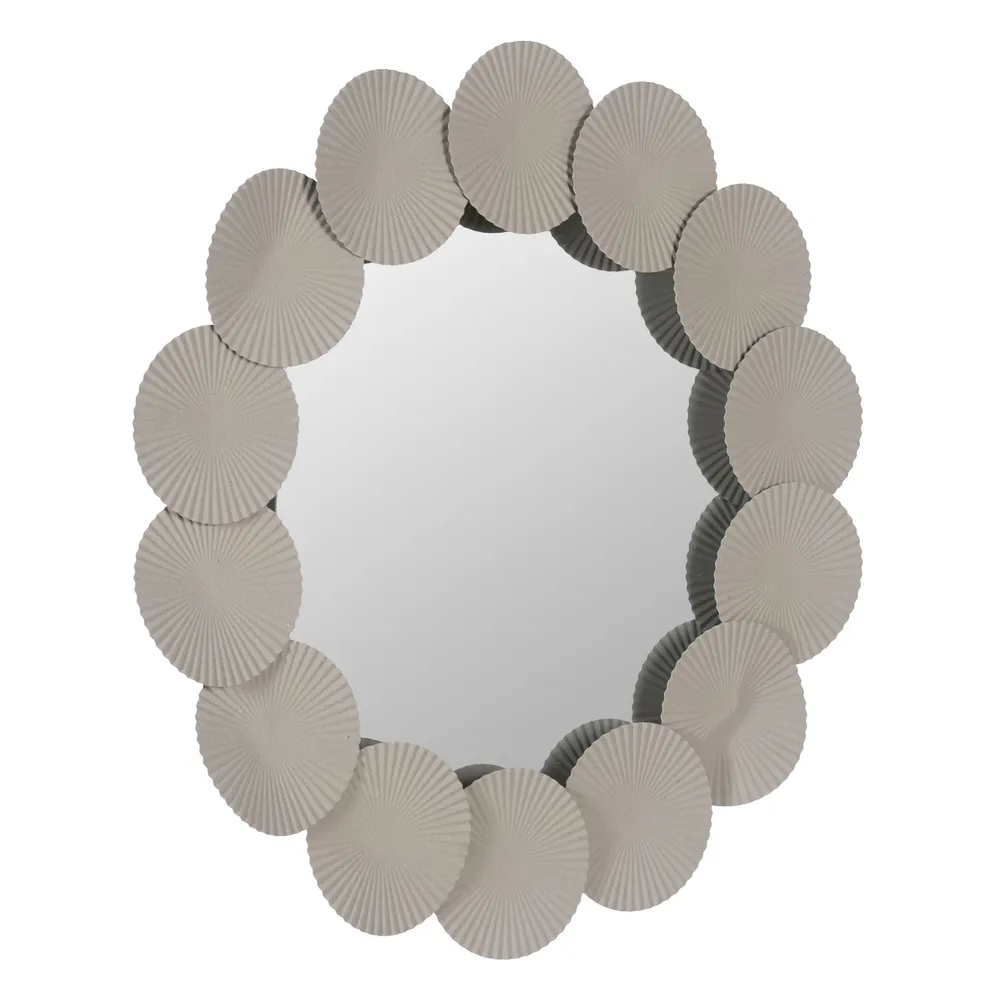 Oglinda rotunda rama alba creativa|Oglinzi moderne si elegante [2]