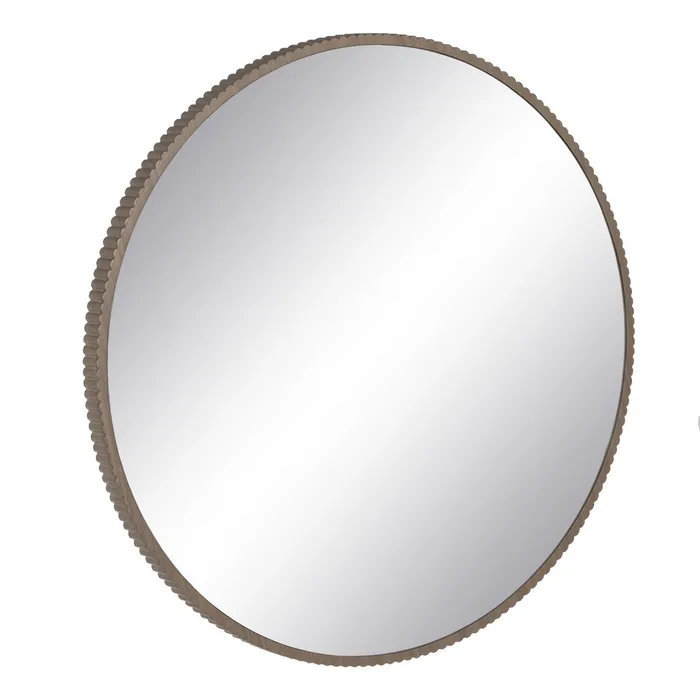 Oglinda rotunda rama MDF sofisticata|Oglinzi elegante si moderne [3]