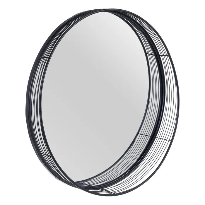 Oglinda rotunda mare rama neagra|Oglinzi rafinate si de lux [6]