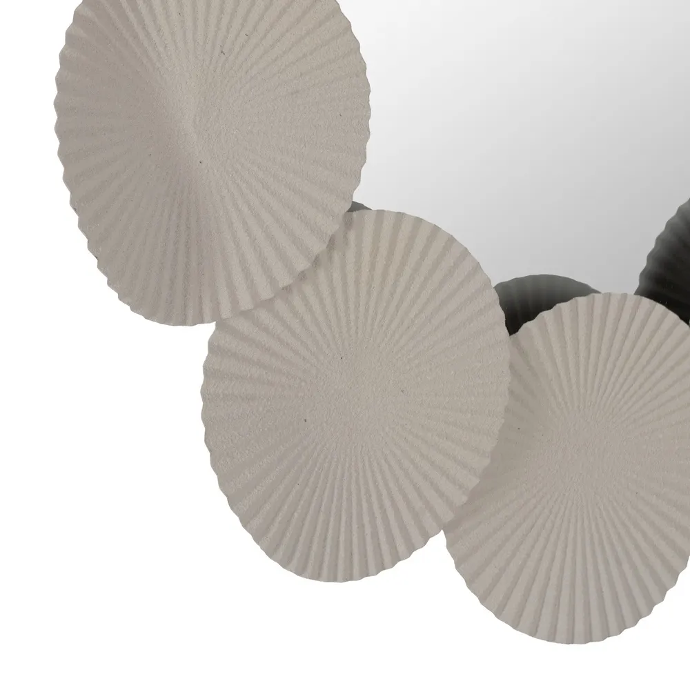 Oglinda rotunda rama alba moderna|Oglinzi elegante si creative [4]