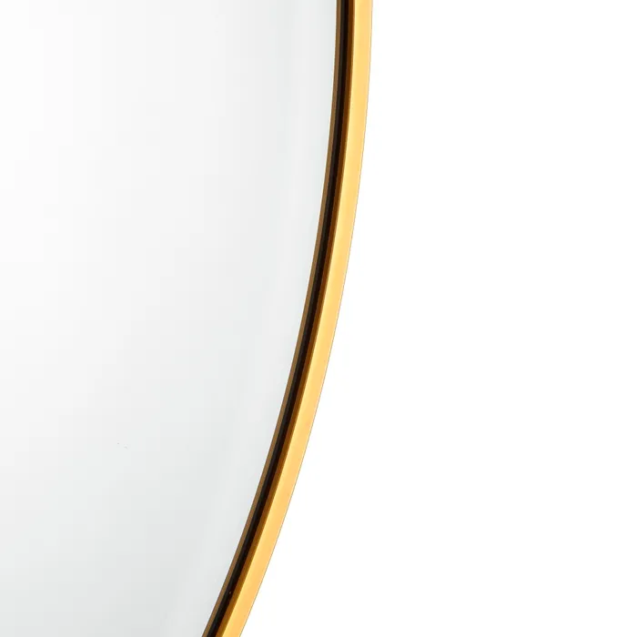 oglinda rotunda din aluminiu aurit interioare elegante | CreativDeco [5]