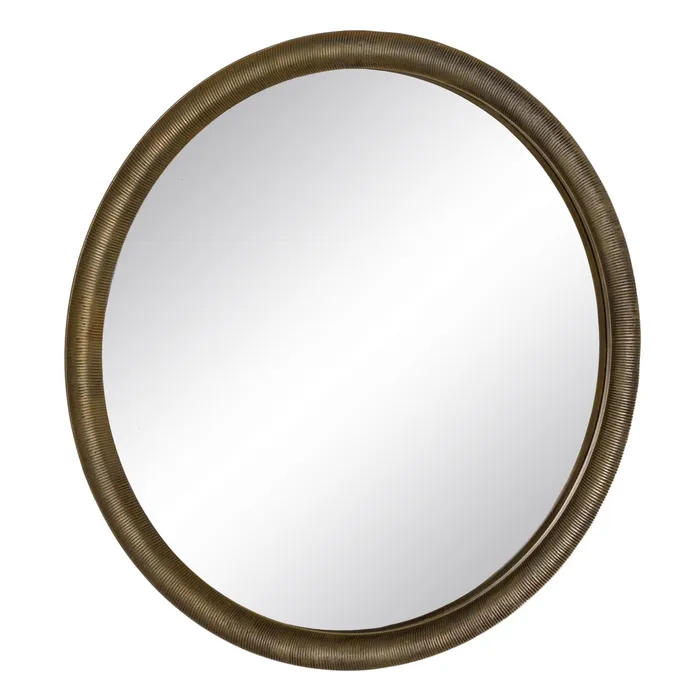 oglinda rotunda cu rama aurie | CreativDeco [2]