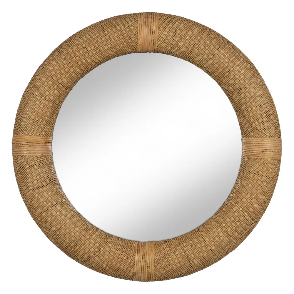 Oglinda Rotunda Eva, Ratan Natural - CreativDeco.ro [1]