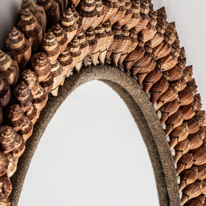 Oglinda etnica rotunda scoici|Oglinzi decorative [2]