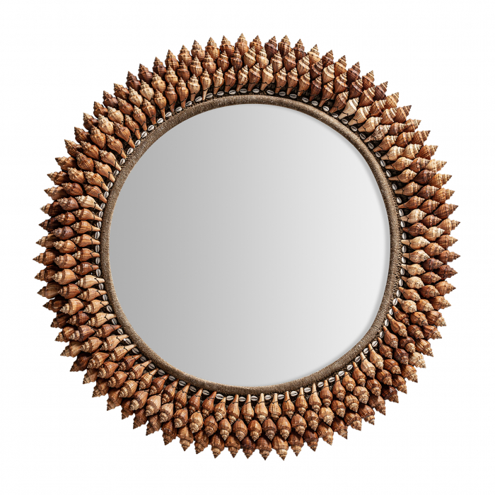 Oglinda etnica rotunda scoici|Oglinzi decorative [1]