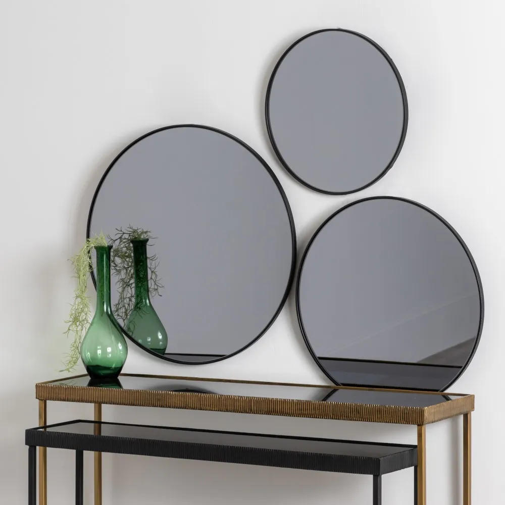 Oglinda Rotunda Rama Metal Neagra - CREATIVDECO.RO [2]