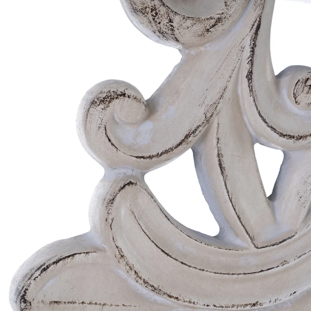 Oglinda Rotunda Sculptata, MDF Alb Uzat - creativdeco.ro [9]