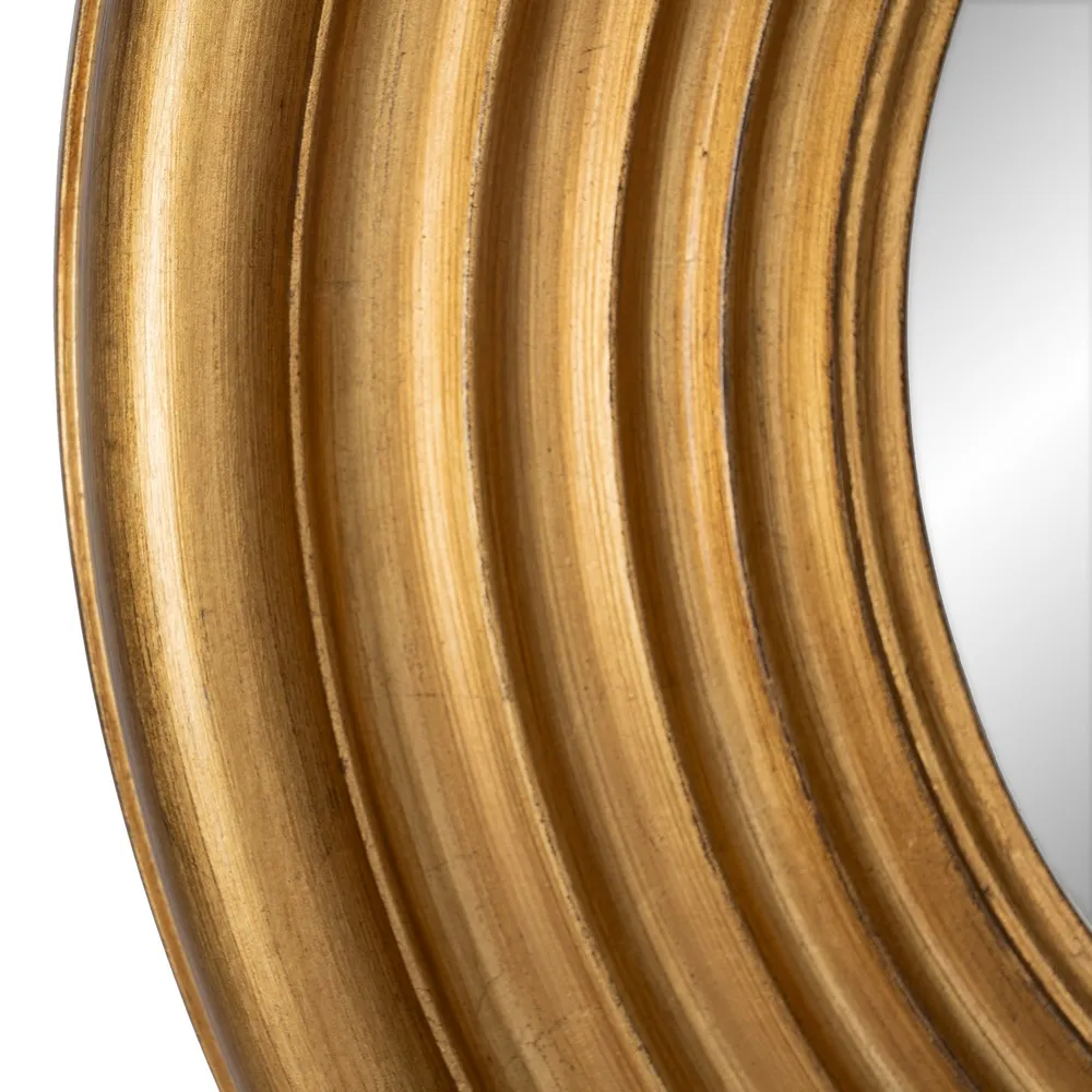 Oglinda rotunda Toledo, lemn auriu - creativdeco.ro [3]