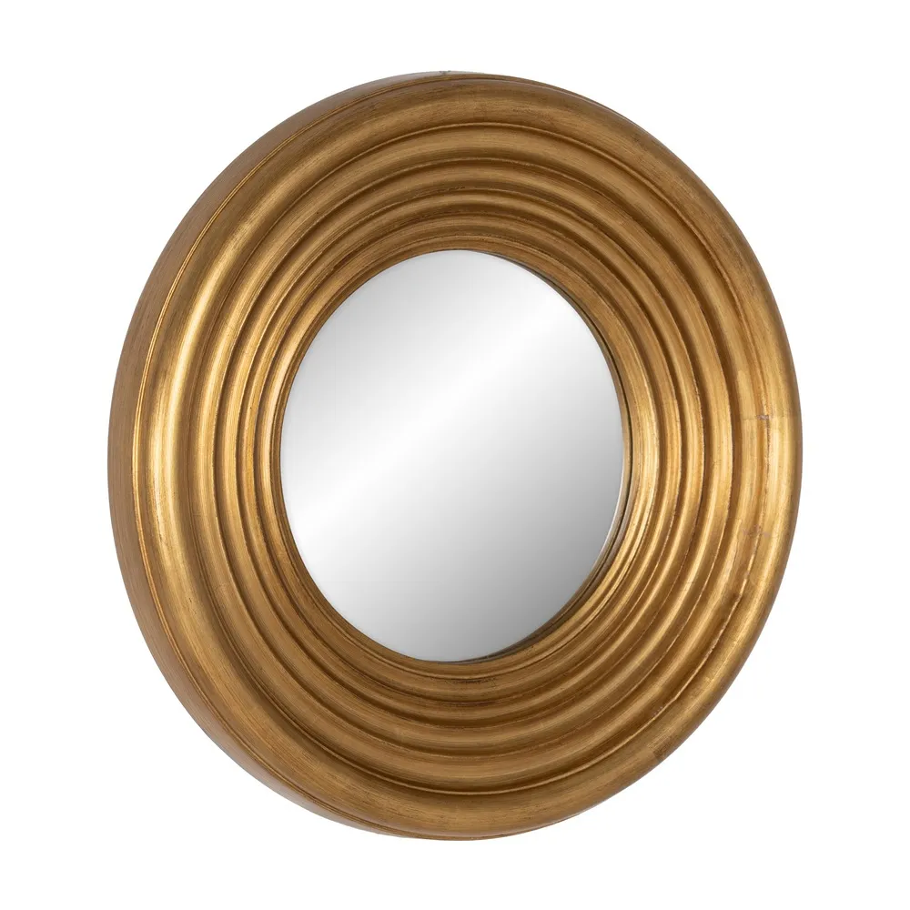 Oglinda rotunda Toledo, lemn auriu - creativdeco.ro [2]