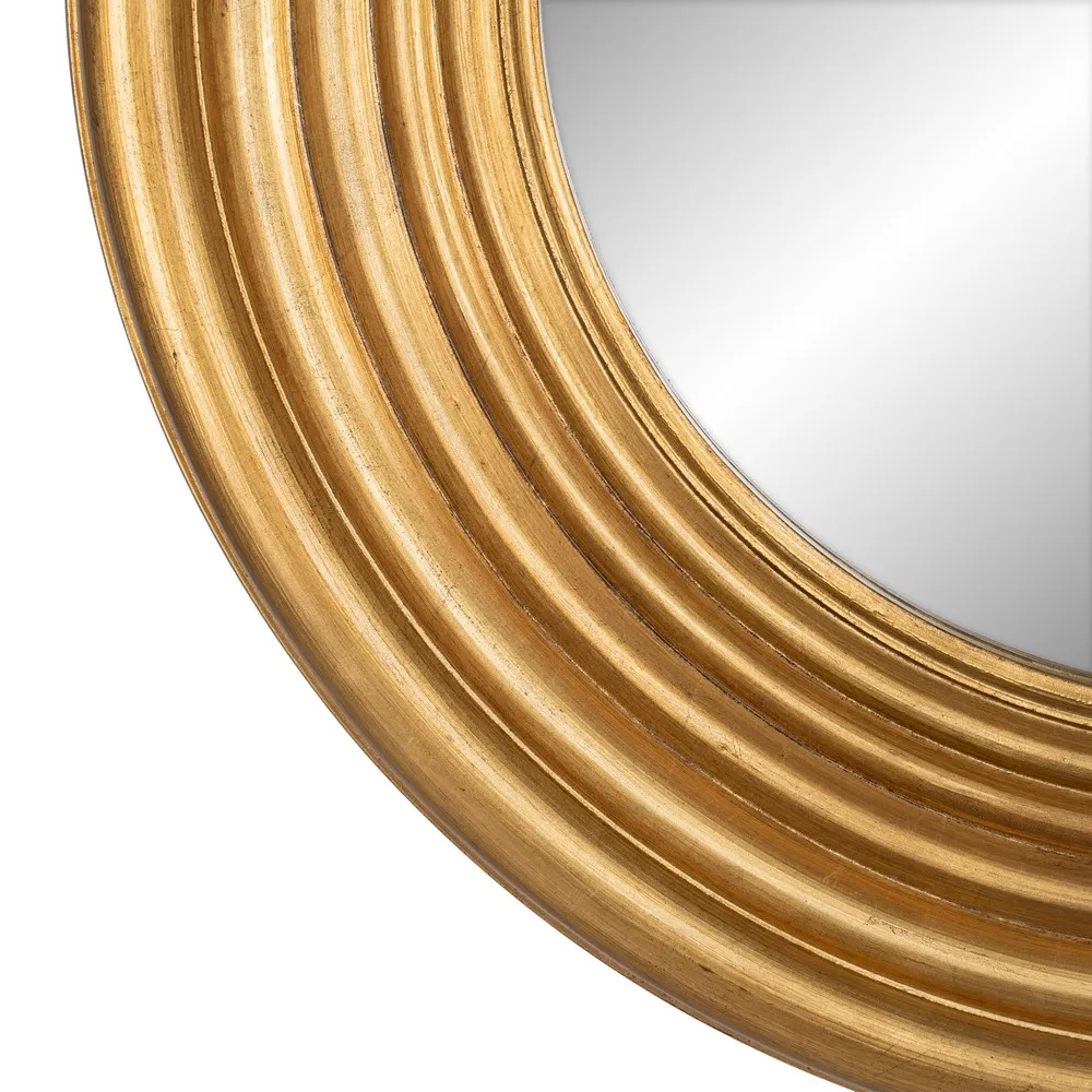 Oglinda rotunda Toledo, lemn auriu - creativdeco.ro [4]