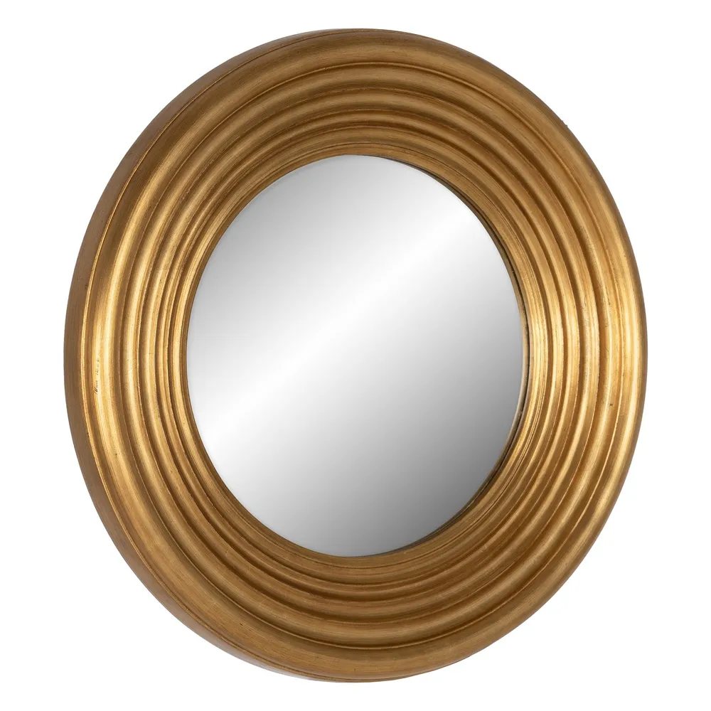 Oglinda Rotunda Toledo, Lemn Auriu - CREATIVDECO.RO [2]