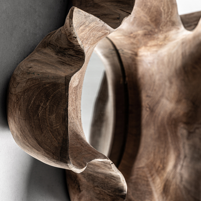Oglinda rotunda etnica lemn suar|Oglinzi decorative [3]