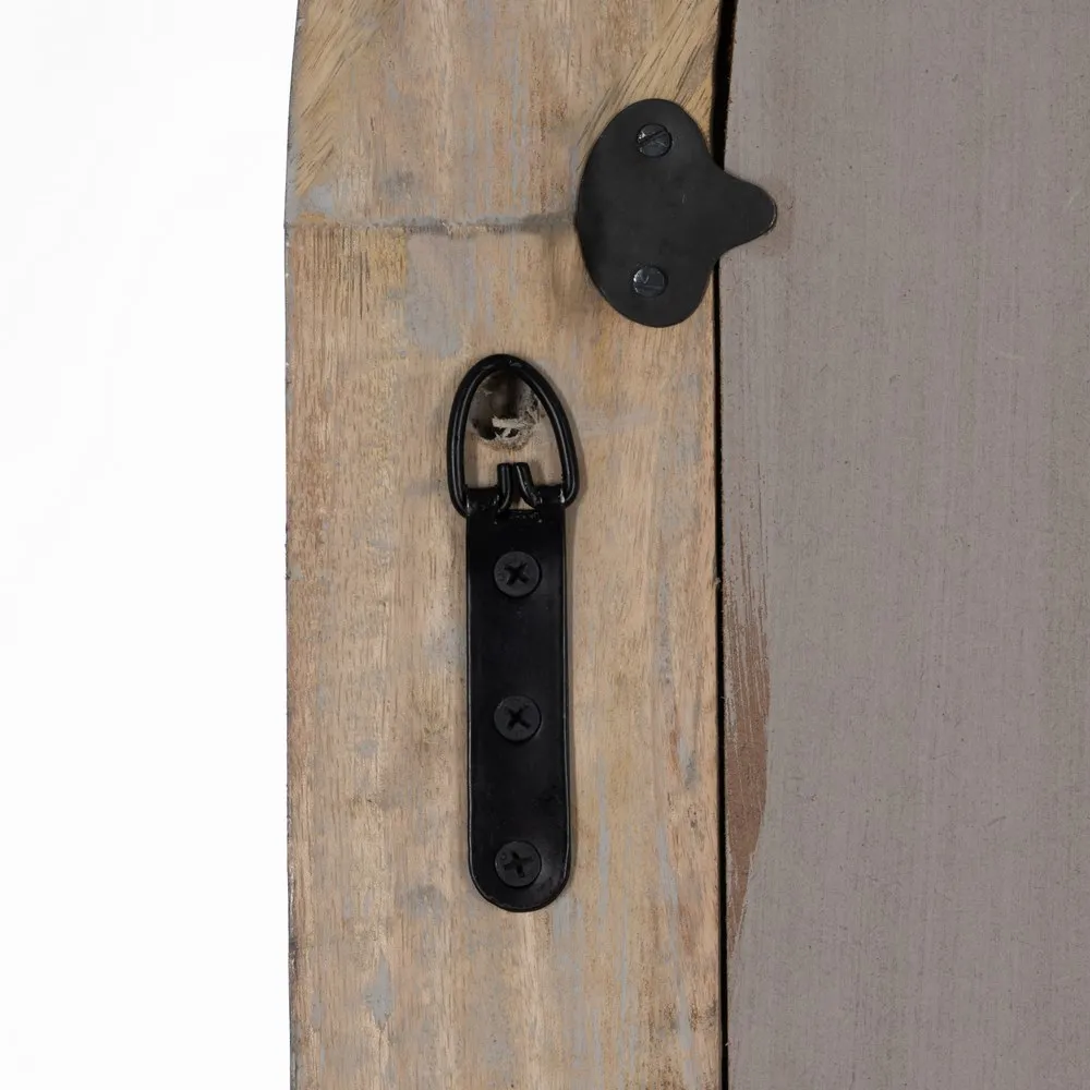 Oglinda Stripe cu Arcada, Lemn Natural-Gri - CreativDeco.ro [6]
