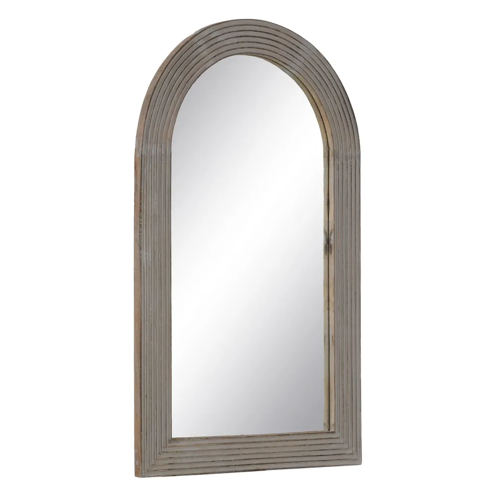 Oglinda Stripe cu Arcada, Lemn Natural-Gri - CreativDeco.ro [2]