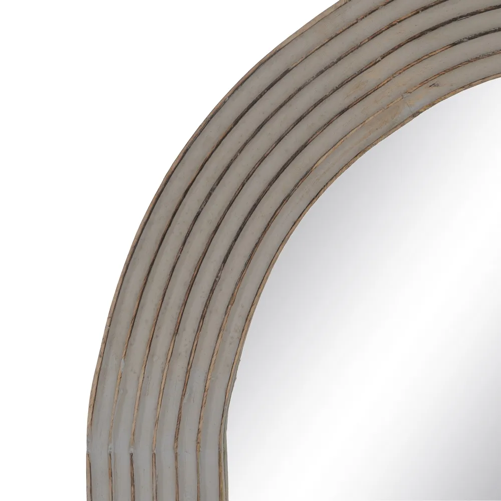 Oglinda Stripe cu Arcada, Lemn Natural-Gri - CreativDeco.ro [3]