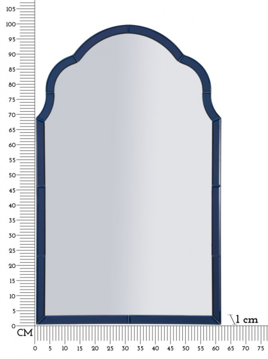 oglinda premium albastra CreativDeco pentru interioare sofisticate [8]