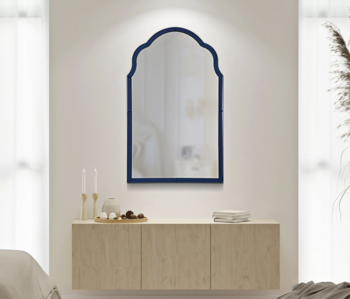 oglinda premium albastra CreativDeco pentru interioare sofisticate [2]