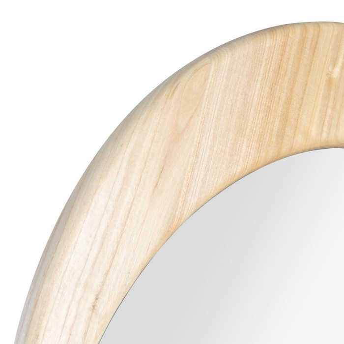 Oglindă tip dressing arcuită din lemn de paulownia natural – stil japandi [4]