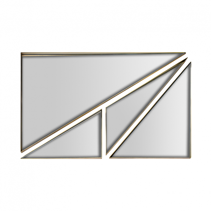 Oglinda Art Deco Aurie Triunghiulara|Oglinzi Decorative Luxoase [2]