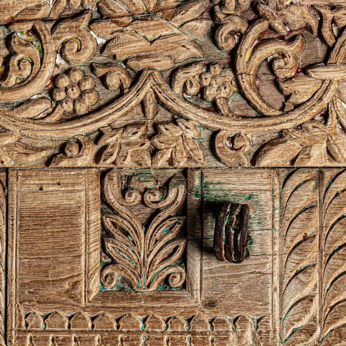 Oglinda etnica unicat lemn tec|Oglinzi decorative impunatoare [6]