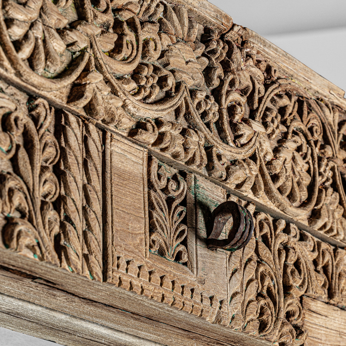 Oglinda etnica unicat lemn tec|Oglinzi decorative impunatoare [5]