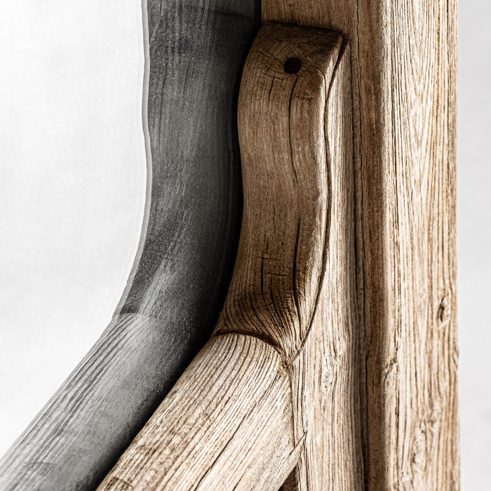 Oglinda etnica unicat lemn tec|Oglinzi decorative verticale [3]