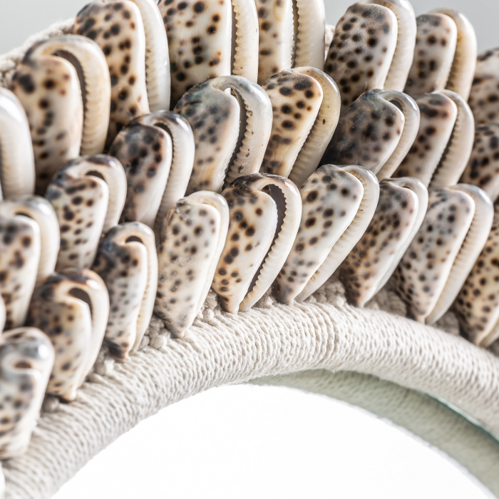 Oglinda rotunda scoici|Oglinzi decorative scandinave [5]