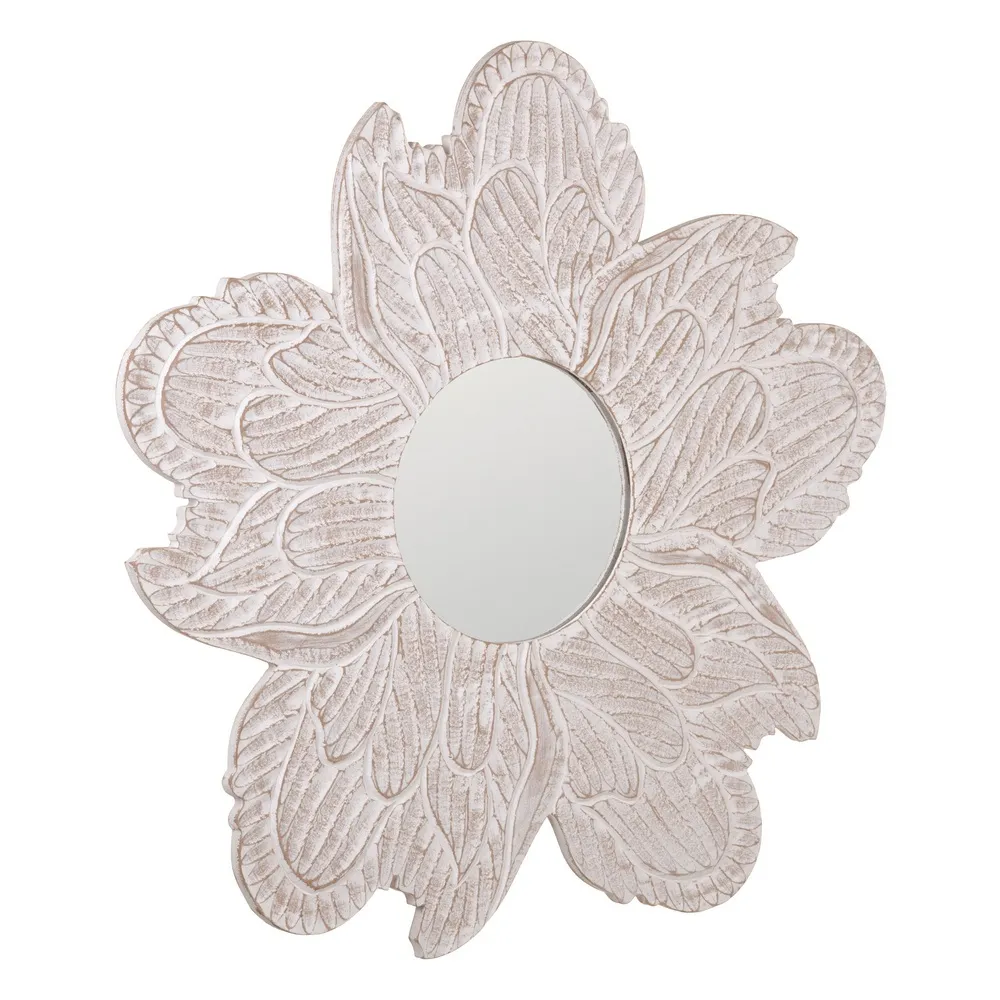 Oglinda White Flower, MDF Alb Uzat - CREATIVDECO.RO [2]