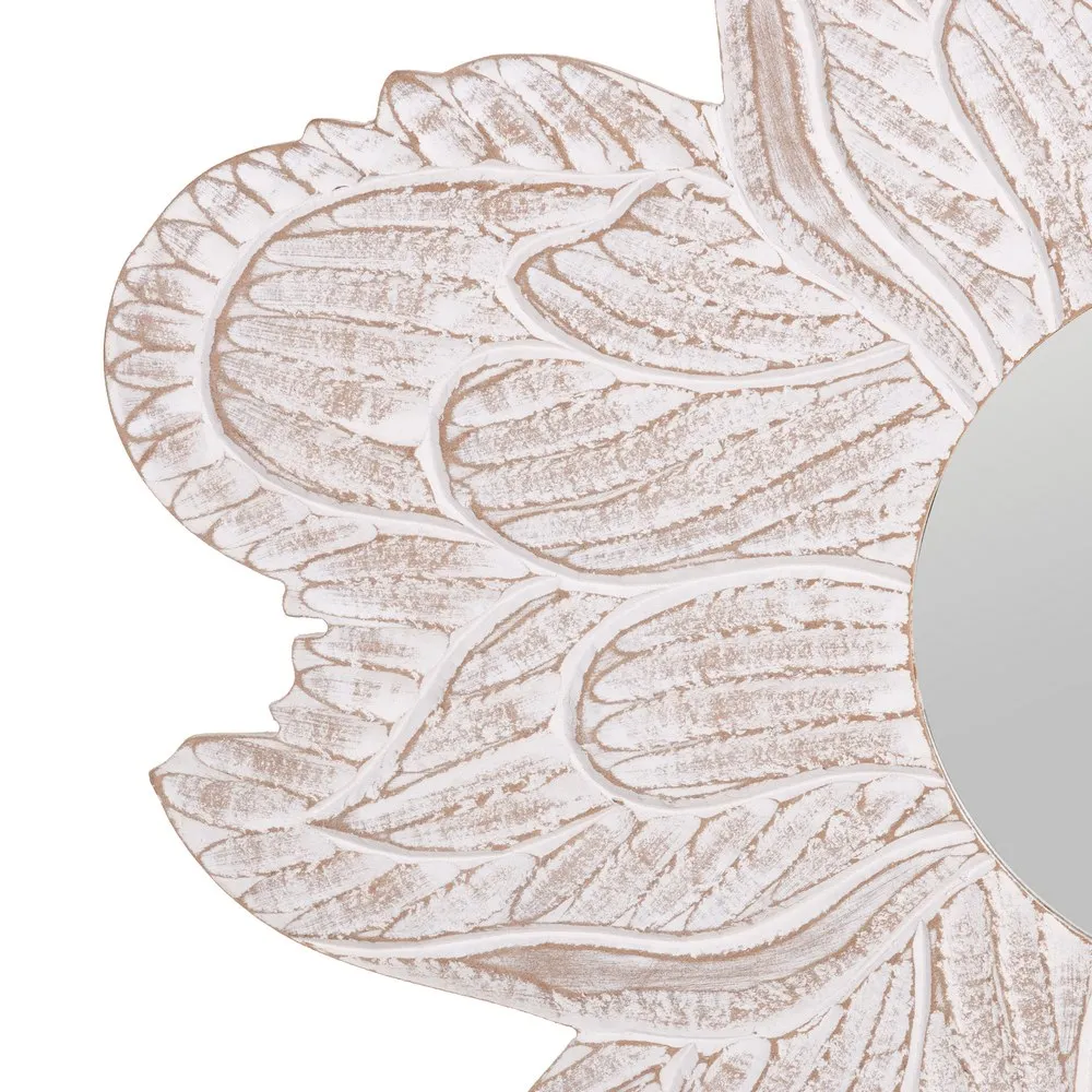 Oglinda White Flower, MDF Alb Uzat - CREATIVDECO.RO [3]